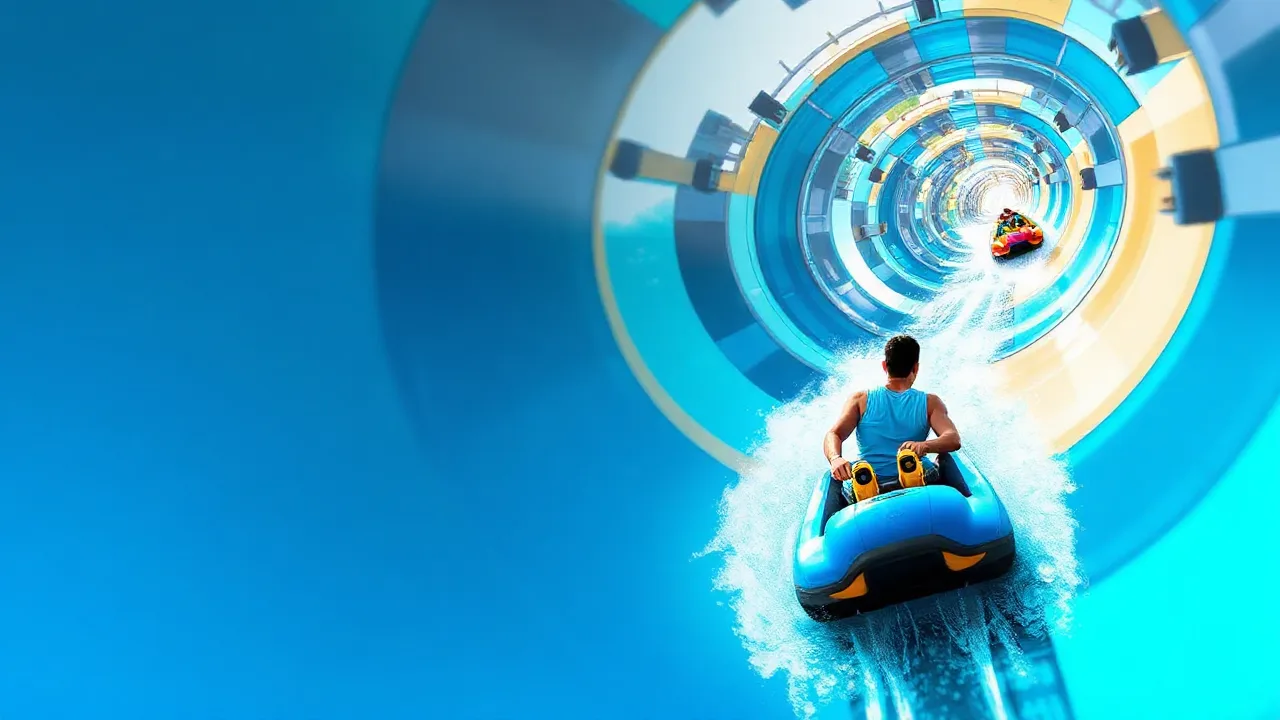Ride the Rapids in Water Slide Adventure image