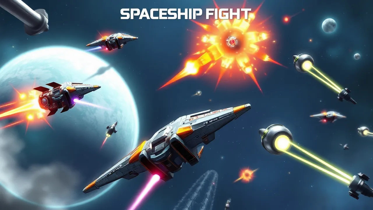 SpaceShip Fight Action Packed Space Battle Gameplay image
