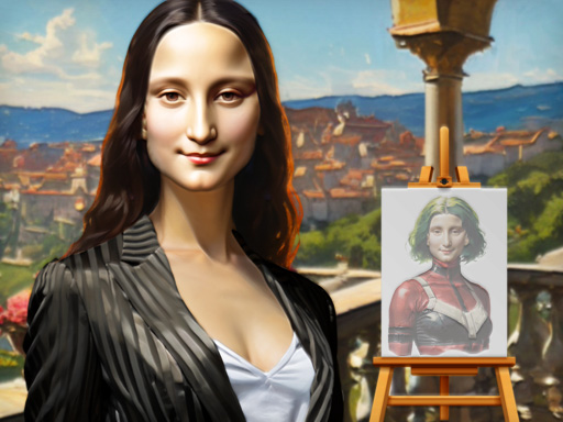 Play Mona Lisa Fashion Experiments for a Hilarious Makeover image