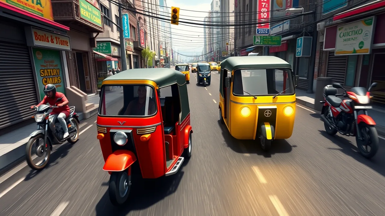 Mastering the Streets in TukTuk Rickshaw City Driving Sim image