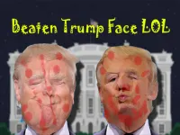 Beaten Trump Face LOL image