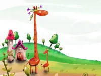 Cartoon Giraffe Puzzle image