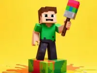 BTS Minecraft Coloring Time image