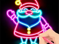 Draw Glow Christmas - Draw &amp; Color image