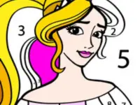 Princess Color Number image