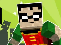 image bg teen titans go minecraft teenage runner 3d