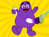 Grimace Shake Coloring Book image