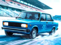 Drift Zhiguli: Winter start on ice image