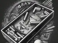 Pinball Black N White image